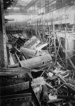 Germaniawerft - Zerstörung der U-Boote